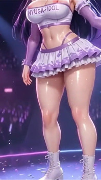 Hinata Hyuga Lewd 망사 바디수트 - 기름진 젖탱이 플레이, 신음하고 젖은 바디 애타게