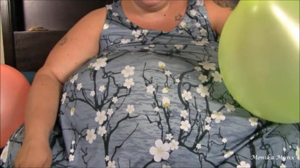 BBW Pleasures: SSBBW balloon inflation and pop