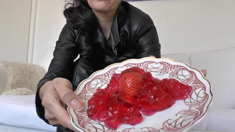 Lady Victoria Valente: Smoking Mistress and Licking Dessert From Boot Soles, POV Clip,...