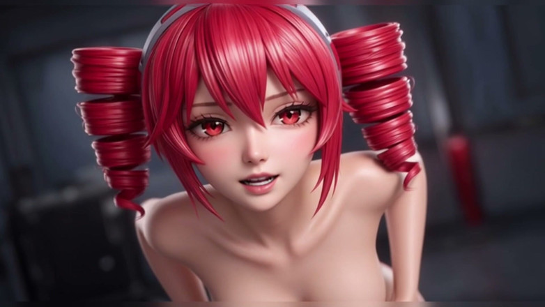 Ianimedia: Kasane Teto - Big Tits Tease, All Fours and Self Touch