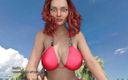 Dirty GamesXxX: Waar het hart is: stiefmoeder met grote borsten in bikini...
