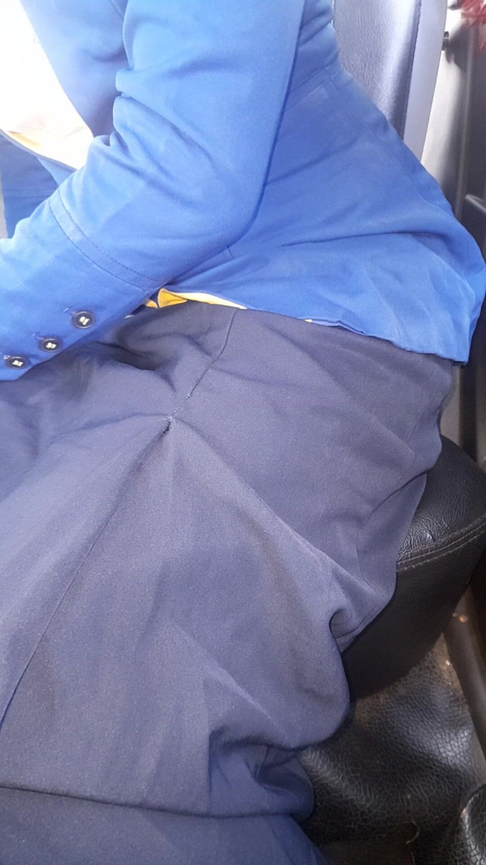 Naomisinka: Crossdressing Noszenie kobiety Bca Bank Uniform