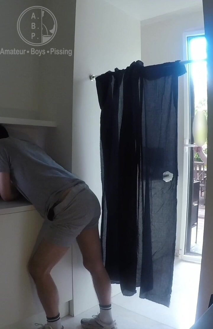 AmateurBoysPissing: 2 Amateur Boys Messing Around in the Kitchen and Pissing...
