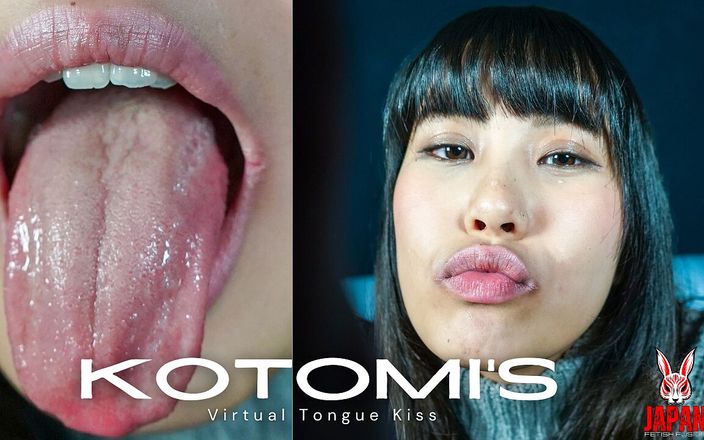 Japan Fetish Fusion: Wirtualny pocałunek języka z Kotomi Shinomaki