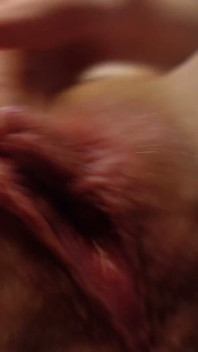 Vingeren En Wrijven Over Mijn Grote Schaamlippenpoesje Close-up