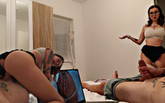 Ghomestory: Stepmom Caught Me with a Boner and Helped Me Cum...