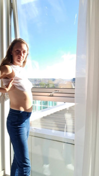 Shaking My Boobies at My Hotel Window