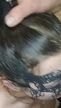 Pussy Licking in Bathroom, a Horny Black-haired