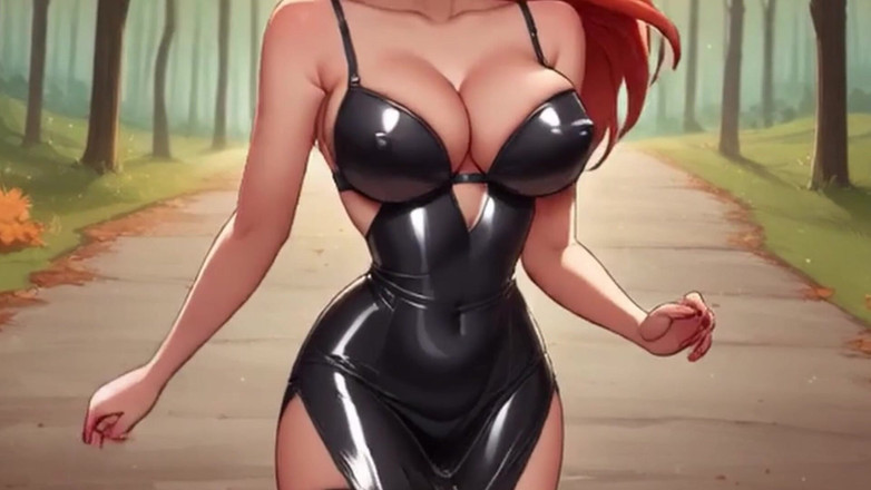 Maybellen: 性感的大奶子弹跳和戏弄！紧身衣试穿