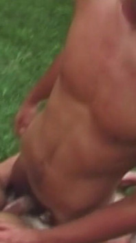 Throbbing Cock Stretches Mature Ass Wide Open Outdoors