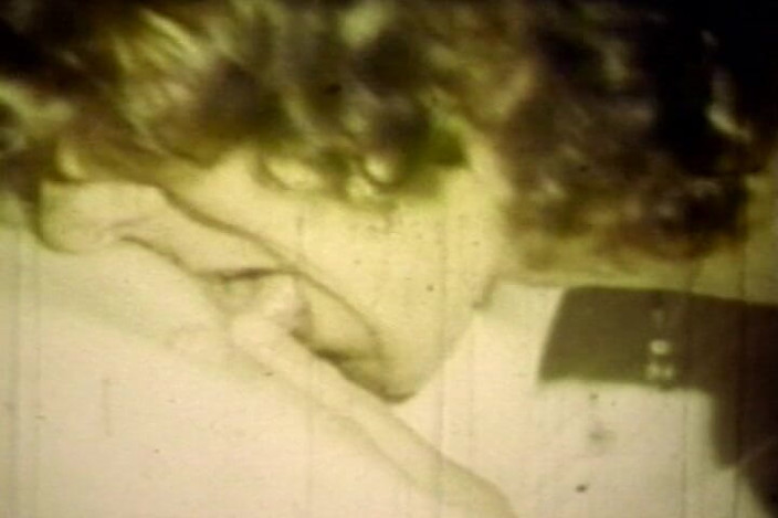 Lovers Of Vintage: Worn Sepia Loop Captures Curly Retro Couple in Raw Bedroom...
