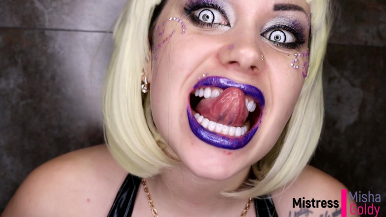 Goddess Misha Goldy: Giantess Drooling and Cumming Before Eating You Alive