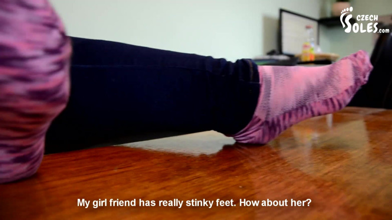 Czech Soles - foot fetish content: Rewarded socks sniffing session POV