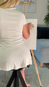 No Panties No Bra All Natural Big Tits Hot Blonde Art Teacher Sees Her Male Model Is Masturbating While Posing and She Joins