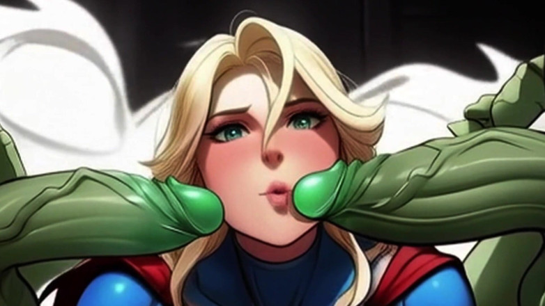 Spicy Toons: Supergirl viene di nuovo gangbang