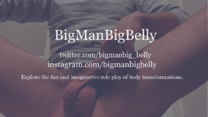 BigManBigBelly: Lelaki mencengkam lelaki muda yang kasar dengan kehamilan