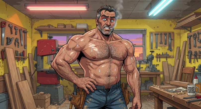 Erotic Man: Shirtless Men Animation