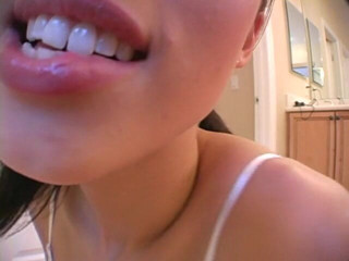 Solo Austria: Brunette teen likes being jizzed on her lovely face