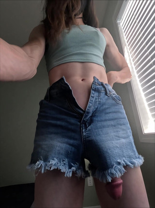 Mistress Mel: Help Me W/my Tight Shorts & Big Cock