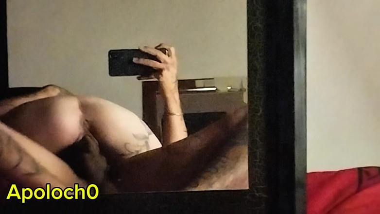ApoloCho: Sexo Vista Por Espejo, El Reflejo De Su Culo Y...
