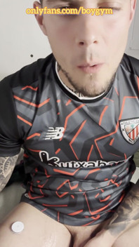 My Big Cock Cums with Football T-shirt
