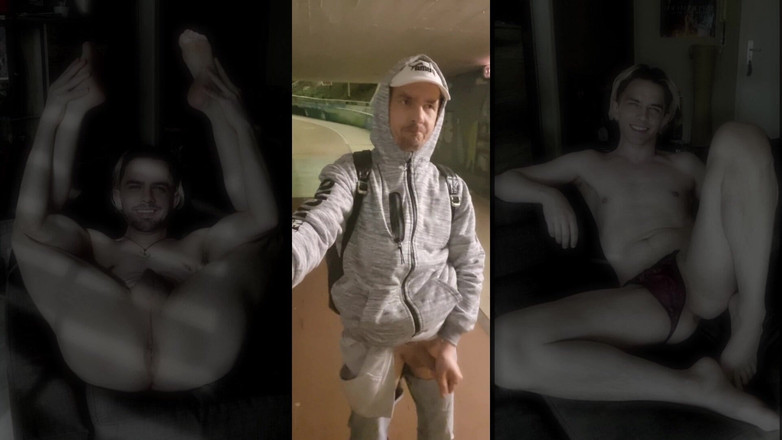 kinkygaynudist: Primeira Vez Nua Em Público (1)