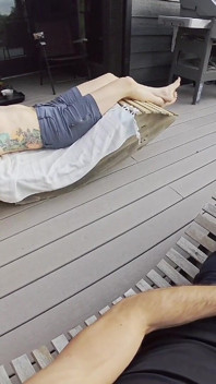 Dickflash Roof Adventure: Part 1 a Little Redhead Slut Gives Me Fast Cumshot on Her and While Her Boyfriend Waits