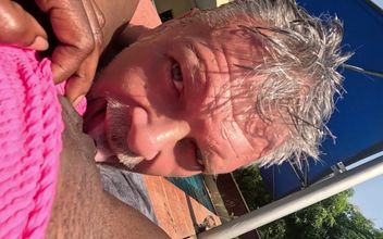 Big Tits Black MILF Gets Her Pussy Eaten by White Tourist at Holiday Complex Pool