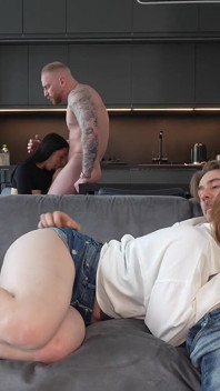 Swingers Group Anal Orgy with Flexible Sexwife