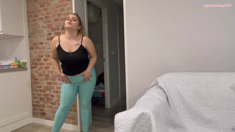 Your fantasy studio: Prdění v tyrkysových legínách tik tok