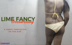 Lime Fancy - Crossdressing by Indian Sissy thumbnail