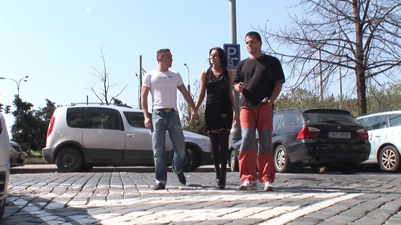 The life of Bi: Bisex couple picked handsome stud from street for a threesome!