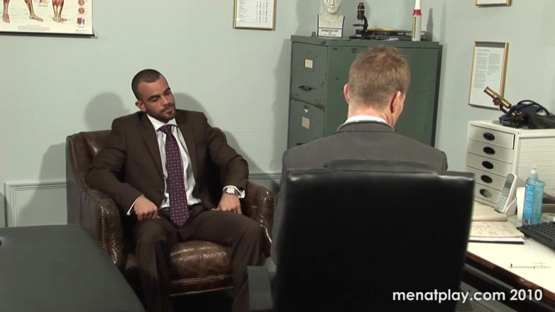MenAtPlay: Dr. Stevens Examines Damien Crosse
