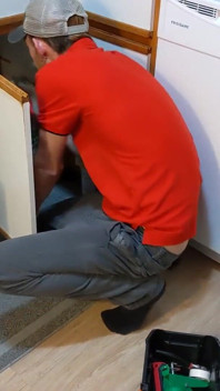 Pan naprawa zlewu buttcrack