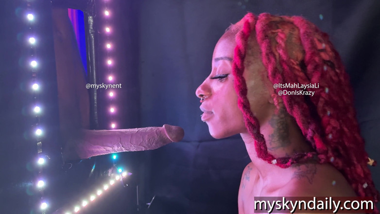 MySkyn Entertainment: Throat Goat Gets a Big Black Dick