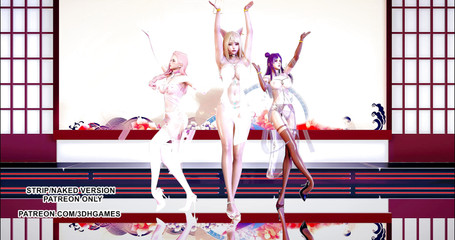 3D-Hentai Games: Garnidelia - Avra K'Davarah KDA Ahri Kaisa Seraphine sexy tanec