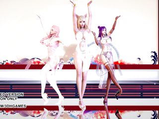 3D-Hentai Games: Garnidelia - Avra K&#039;Davarah KDA Ahri Kaisa Seraphine, danse sexy et...