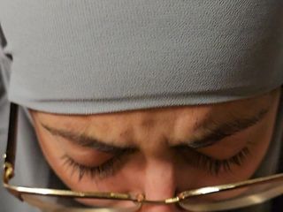 MiaNIqab: Close up Blowjob with Glasses Mia Niqab
