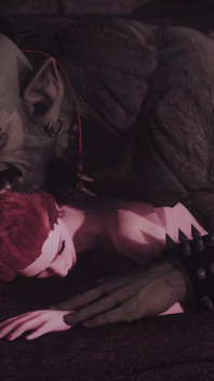 The Orc Monster Fucked a White Elf Girl Hard.