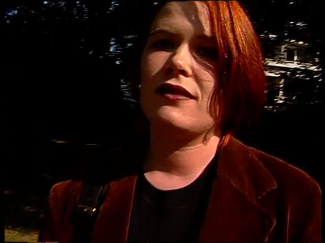 Lucky Cooch: Redhead hottie talking to a guy
