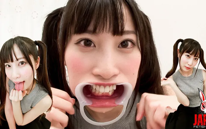 Japan Fetish Fusion: Wrapped in Momonyan's Overflowing Saliva and Pink Tongue! Tongue and...
