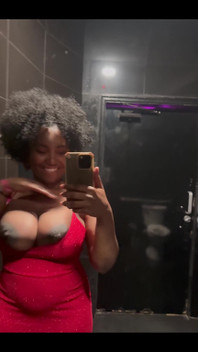Prego Belly and Titties in the Bathroom