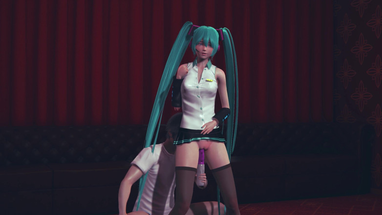 Waifu club 3D: มิกุ โดนเย็ดด้วยไวเบรเตอร์จนน้ำแตกคาหี