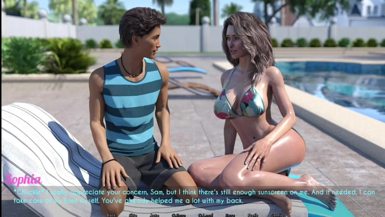 Johannes Gaming: Awam # 38 Sophia juega con ella en la piscina