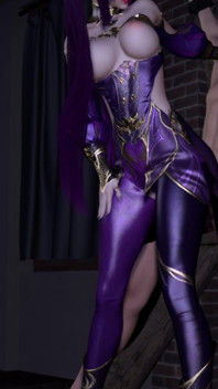 Regina 3D super sexy sado-maso face sex dur cu sclavul ei