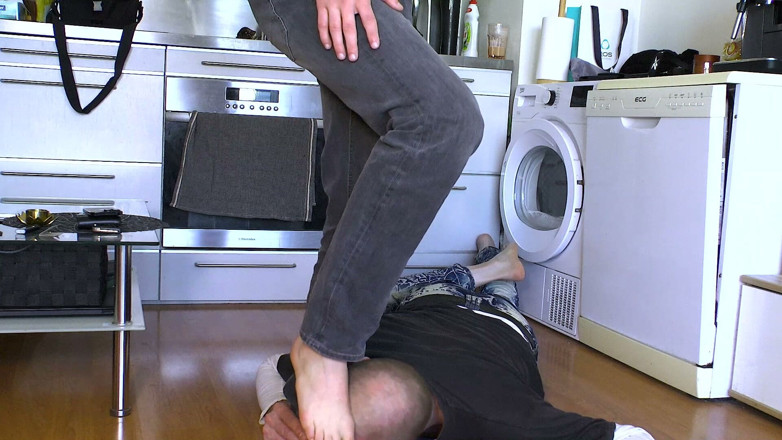Czech male foot: Cute Dominance: Timmy Demands Full Foot Worship and Tramples Ben