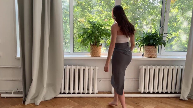 Skinny_lady69: Enges rock-yoga mit göttin