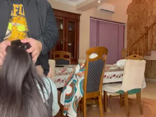 I Fucked My Stepsister in the Kitchen and Licked Her Pussy Babe