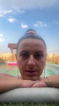 Thong Bikini Pool Tease - Wet Dance & Playful Vibes