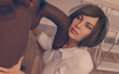 Sex-wiz: Cora Epizoda 1, 2: Krásná nadržená MILFka ošukaná obrovským černým pérem (creampie pussy, deep...